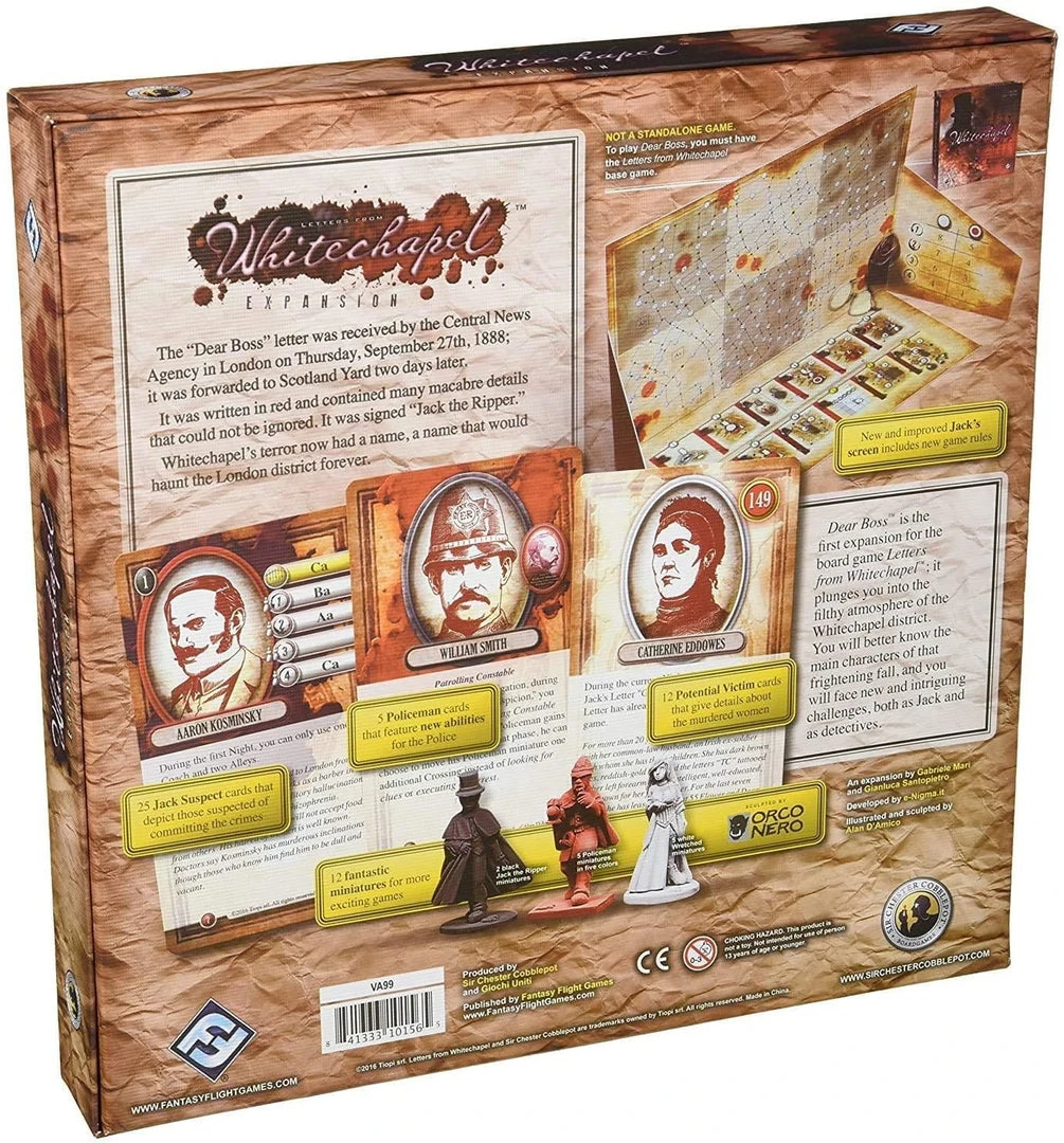 Letters From Whitechapel: Dear Boss Tabletop 4 Letters From Whitechapel: Dear Boss Tabletop
