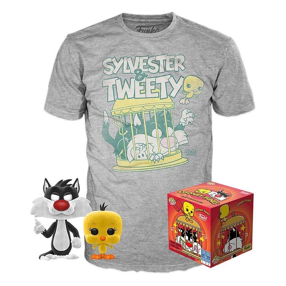 Looney Tunes POP! & Tee: Sylvester & Tweety - Medium 5 Looney Tunes POP! & Tee: Sylvester & Tweety - Medium