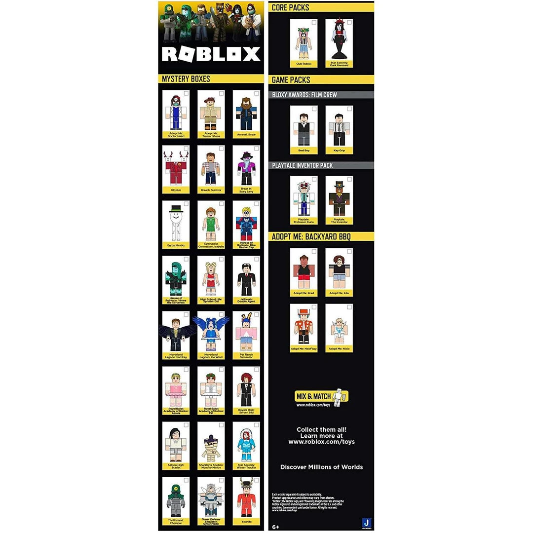 Roblox Adopt Me: Backyard BBQ Action Figure Set 9 Roblox Adopt Me: Backyard BBQ Action Figure Set