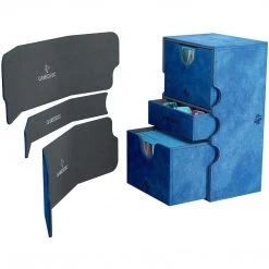 GameGenic Tabletop Stronghold 200-Card Convertible Deck Box Blue