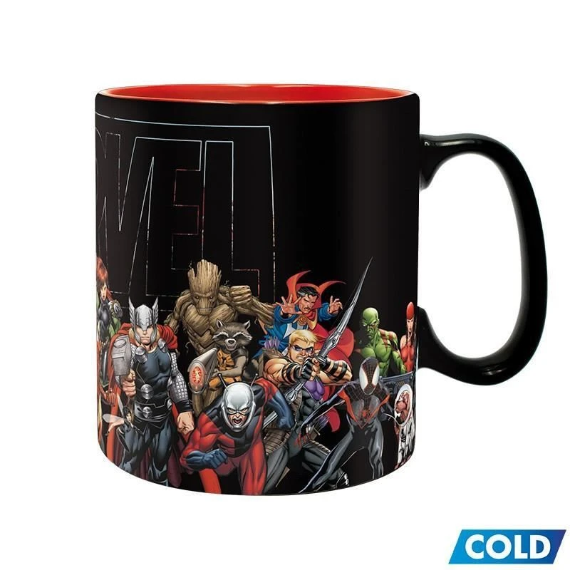 Mugs Marvel Heroes Heat Change Mug 4 Mugs Marvel Heroes Heat Change Mug