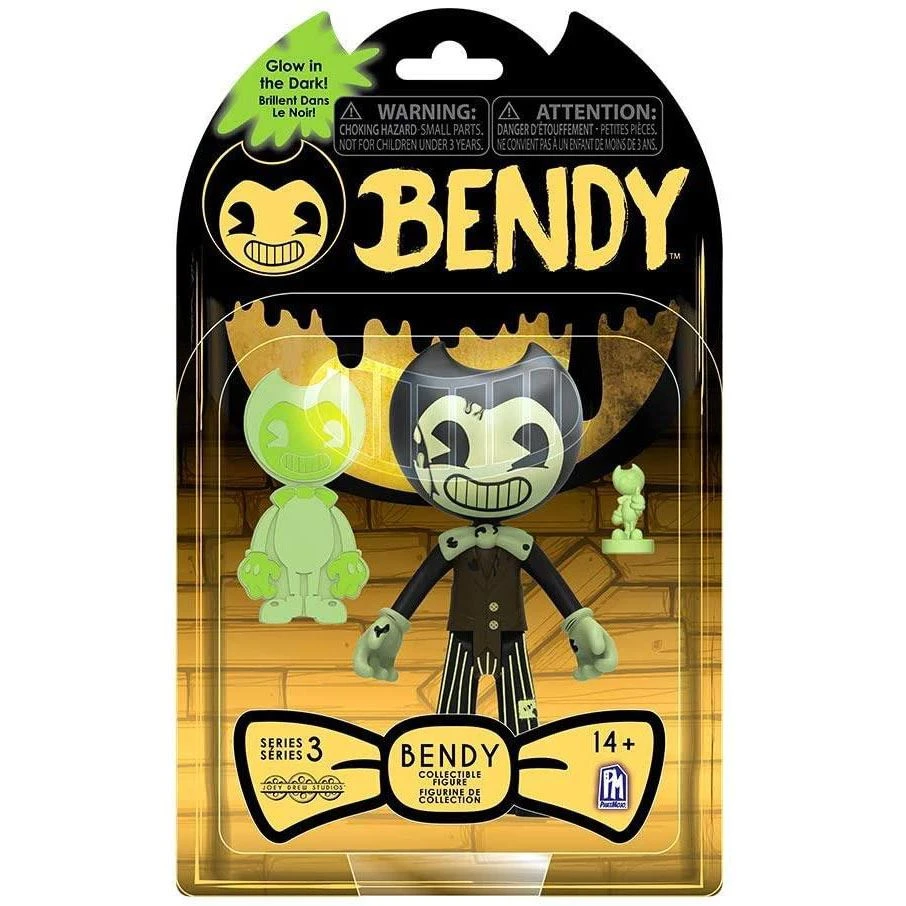 Bendy And The Dark Revival Bendy S3 - GITD Bendy Action Figure 3 Bendy And The Dark Revival Bendy S3 - GITD Bendy Action Figure
