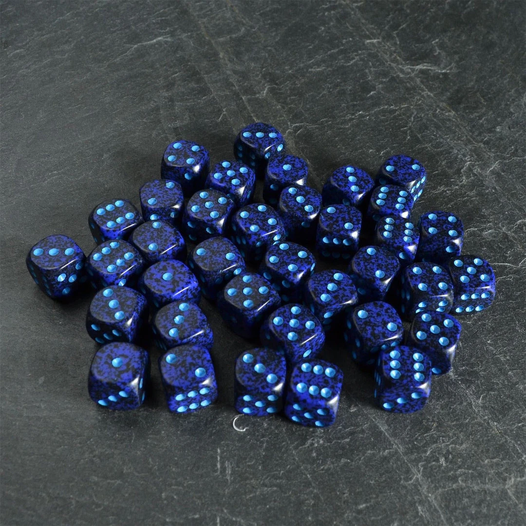 Chessex Speckled D6 Set Of 36 Cobalt Tabletop 4 Chessex Speckled D6 Set Of 36 Cobalt Tabletop
