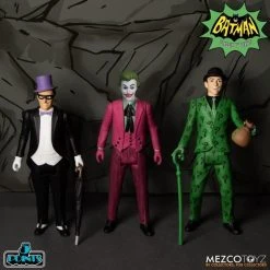 Mezco 5 Points Batman 1966 TV Series Deluxe Box Set DC Comics 16 Mezco 5 Points Batman 1966 TV Series Deluxe Box Set DC Comics