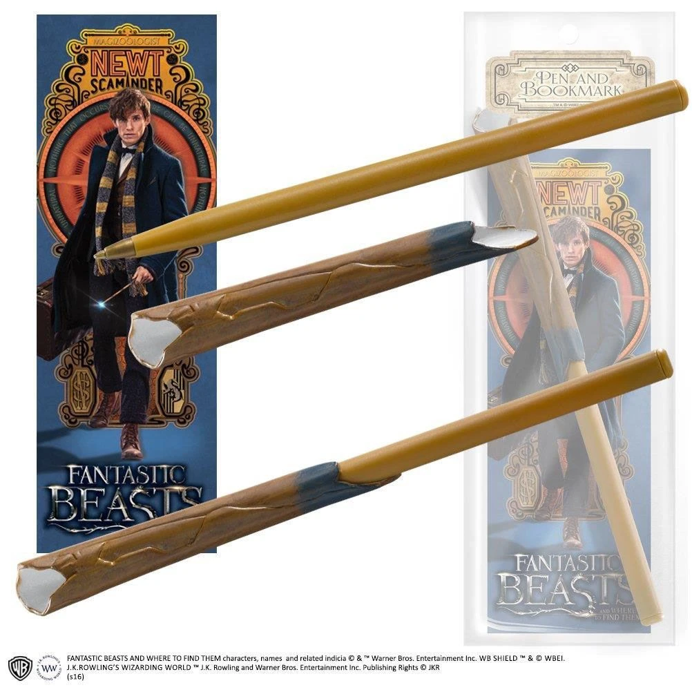 Harry Potter Fantastic Beasts - Newt Scamander Pen & Bookmark Film & TV 4 Harry Potter Fantastic Beasts - Newt Scamander Pen & Bookmark Film & TV