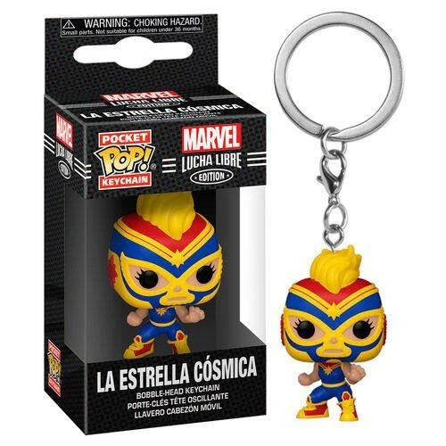 Marvel: Lucha Libre Home & Gifts POP Keychain: Marvel Lucha Libre - Captain Marvel 4 Marvel: Lucha Libre Home & Gifts POP Keychain: Marvel Lucha Libre - Captain Marvel