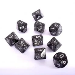 Chessex Dice Speckled Ninja Set Of Ten D10