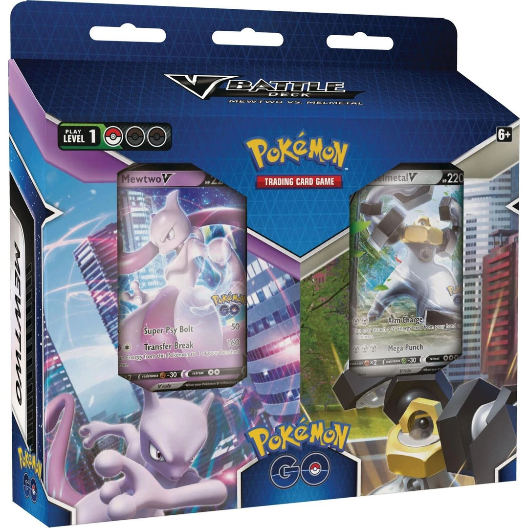 Pokemon GO Mewtwo Vs Melmetal V Battle Deck Bundle Anime & Manga 3 Pokemon GO Mewtwo Vs Melmetal V Battle Deck Bundle Anime & Manga