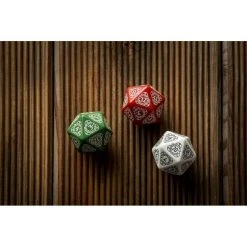 Q-Workshop D20 Level Counter Red & White Dice Tabletop