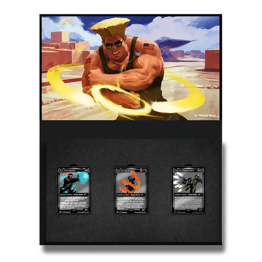 Magic: The Gathering Secret Lair X Street Fighter Limited AR Pin Set Tabletop 3 Magic: The Gathering Secret Lair X Street Fighter Limited AR Pin Set Tabletop