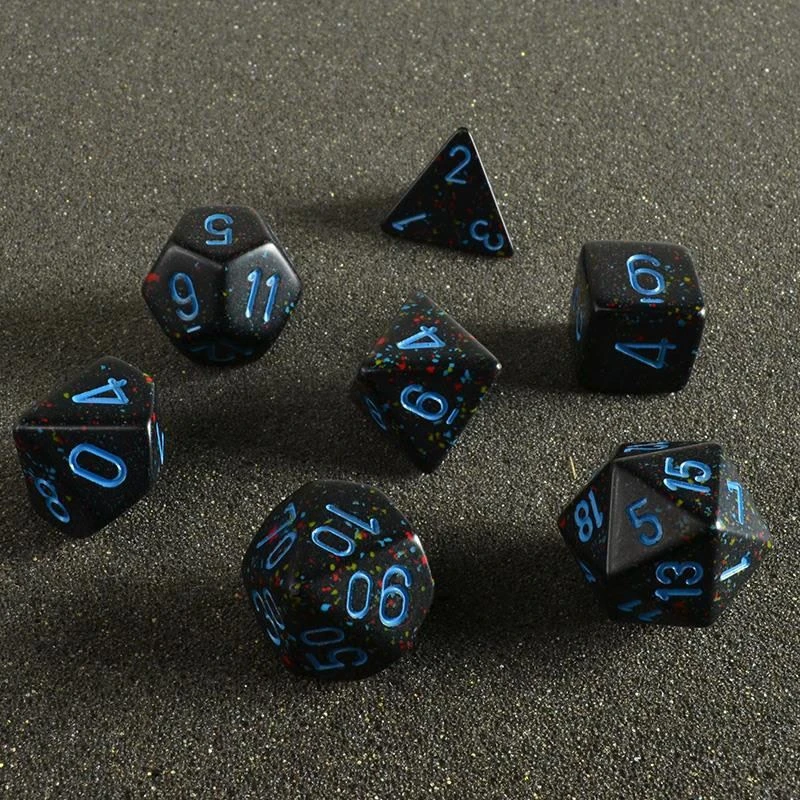 Chessex Speckled Poly 7 Set Blue Stars 4 Chessex Speckled Poly 7 Set Blue Stars
