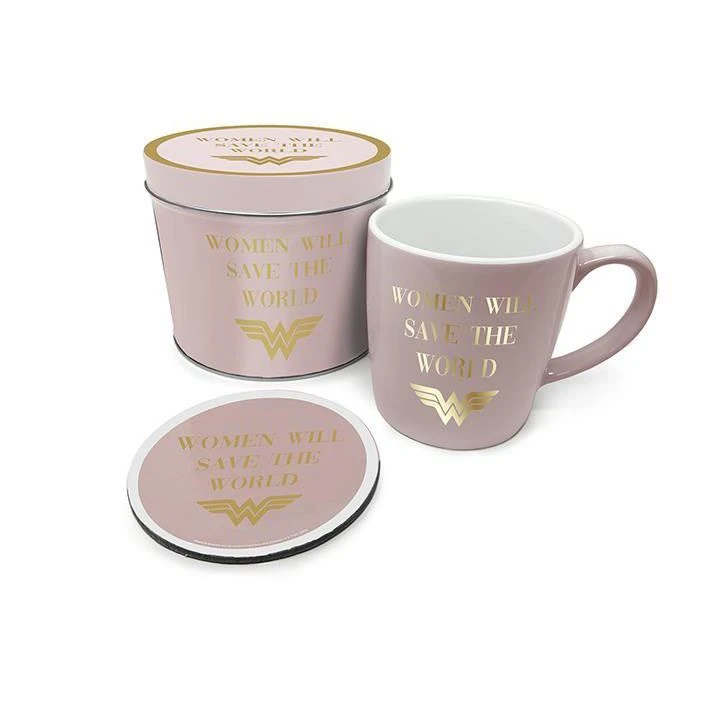 Wonder Woman - Woman Will Save The World Mug & Coaster Set Film & TV 4 Wonder Woman - Woman Will Save The World Mug & Coaster Set Film & TV