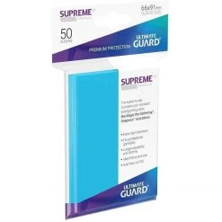 Tabletop Ultimate Guard Supreme UX Sleeves: Standard Size Light Blue (50)