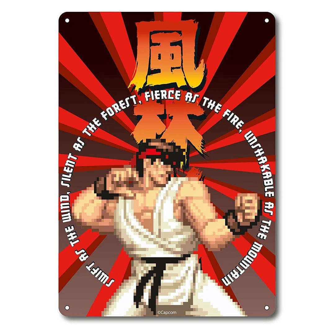 Gaming Street Fighter - Ryu Tin Sign 3 Gaming Street Fighter - Ryu Tin Sign