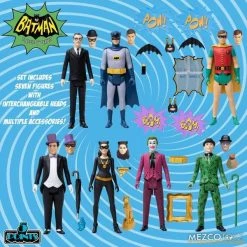 Mezco 5 Points Batman 1966 TV Series Deluxe Box Set DC Comics 20 Mezco 5 Points Batman 1966 TV Series Deluxe Box Set DC Comics