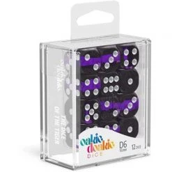 Oakie Doakie Dice Tabletop Oakie Doakie 16mm D6 Set Of 12 -Enclave Amethyst