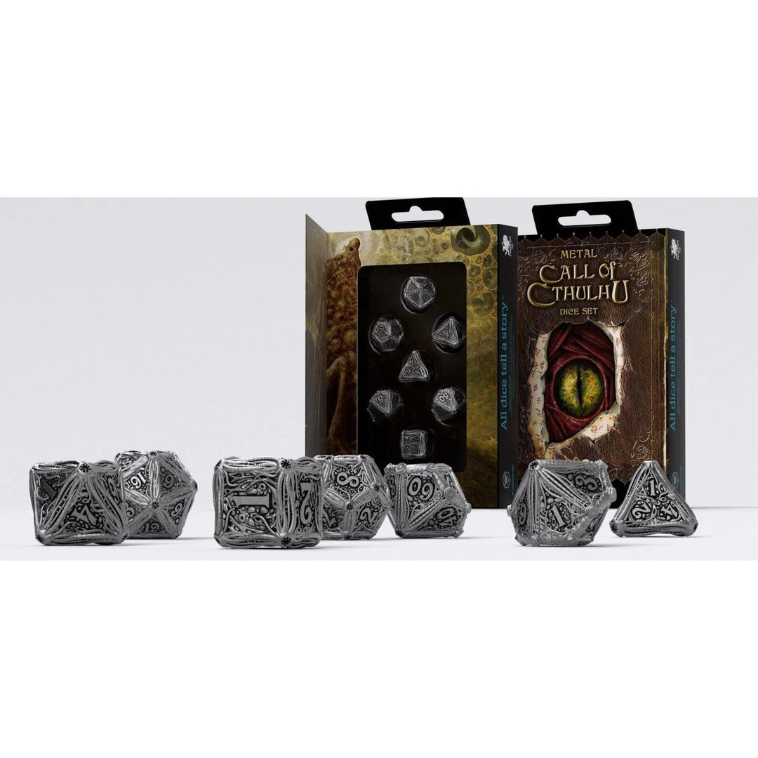 Q-Workshop Tabletop Metal Call Of Cthulhu Dice Set 4 Q-Workshop Tabletop Metal Call Of Cthulhu Dice Set