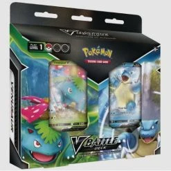 Pokemon TCG: Venusaur V & Blastoise V Battle Deck Bundle Anime & Manga