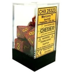 Chessex Speckled Poly 7 Set Mercury