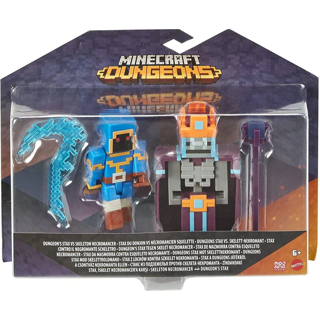Minecraft Dungeons Redstone Stax & Skeleton Action Figure 2 Pack Gaming 8 Minecraft Dungeons Redstone Stax & Skeleton Action Figure 2 Pack Gaming