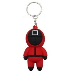 Film & TV Squid Game Keychain: Square Guard