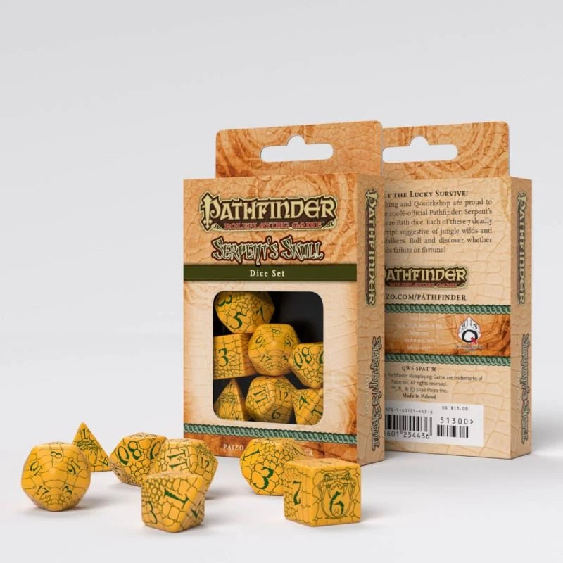 Pathfinder PF Serpent's Skull Dice Set Tabletop 6 Pathfinder PF Serpent's Skull Dice Set Tabletop
