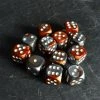 Chessex Gemini Copper/Steel/White D6 Set