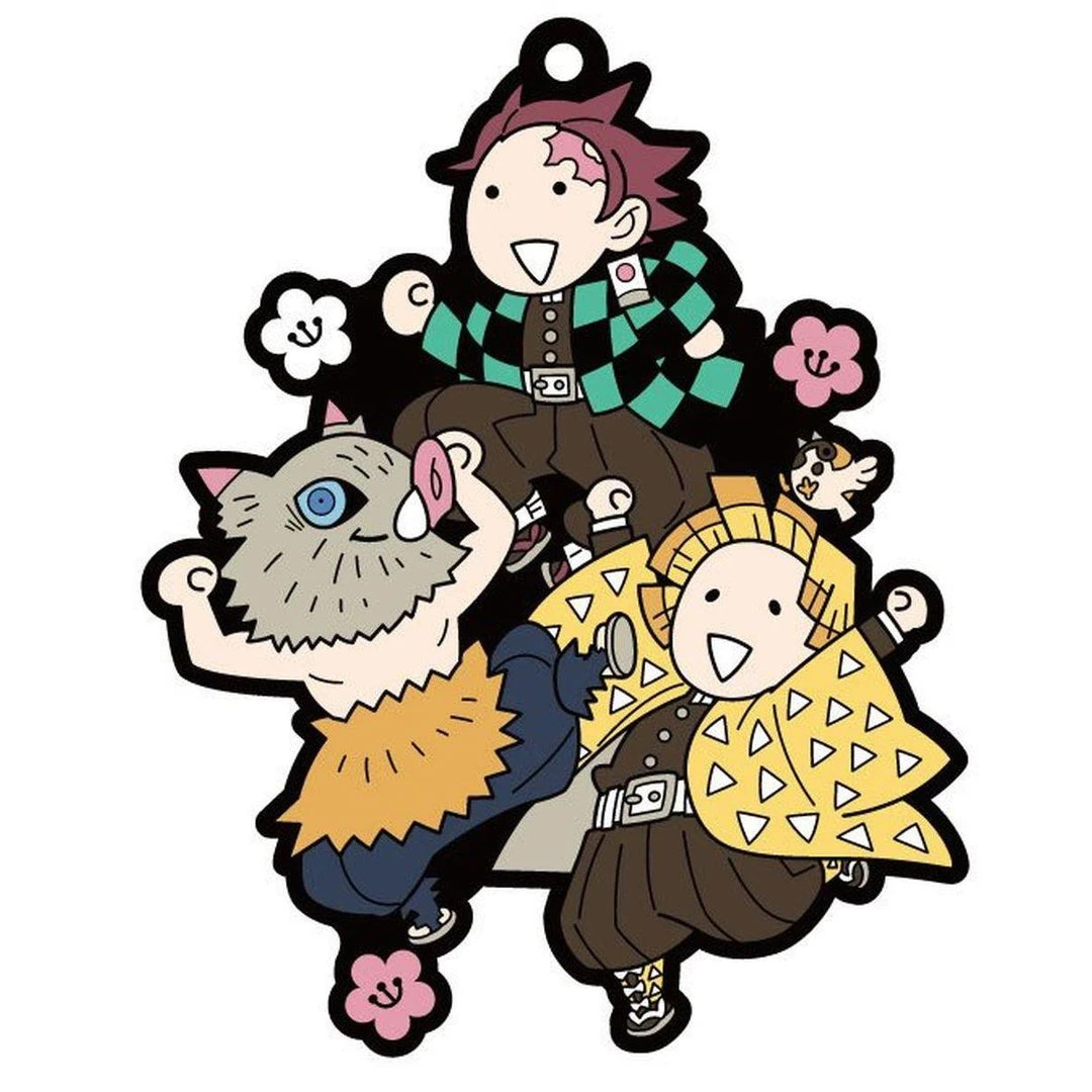 Demon Slayer: Kimetsu No Yaiba - Group 1 Rubber Mascot 6cm Charm 3 Demon Slayer: Kimetsu No Yaiba - Group 1 Rubber Mascot 6cm Charm