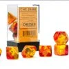 Chessex Tabletop Gemini Polyhedral Translucent Red-Yellow/Gold Luminary 7 Die Set 1 Chessex Tabletop Gemini Polyhedral Translucent Red-Yellow/Gold Luminary 7 Die Set