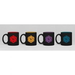Tabletop Dungeons & Dragons Set Of 4 D20 Espresso Mugs