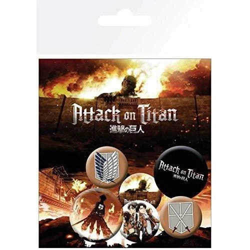 Anime & Manga Gifts Attack On Titan Characters Badge Pack 3 Anime & Manga Gifts Attack On Titan Characters Badge Pack