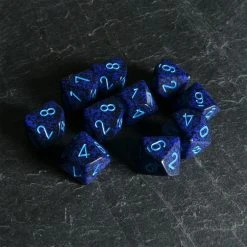 Chessex Speckled D10 Set Cobalt Tabletop