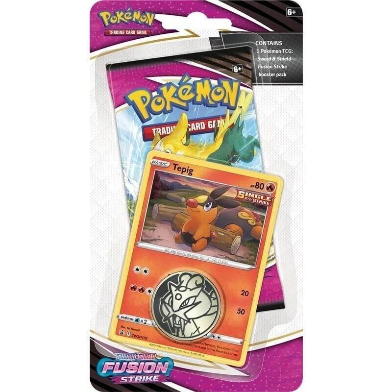 Pokemon TCG: Fusion Strike Checklane Blister - Tepig 4 Pokemon TCG: Fusion Strike Checklane Blister - Tepig