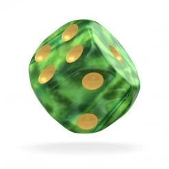 Oakie Doakie Dice Oakie Doakie 16mm D6 Set Of 12 - Gemdice, Jungle Tabletop