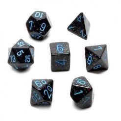 Chessex Speckled Poly 7 Set Blue Stars 7 Chessex Speckled Poly 7 Set Blue Stars