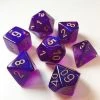 Chessex Gemini Black-Purple/Gold Poly 7 Die Set