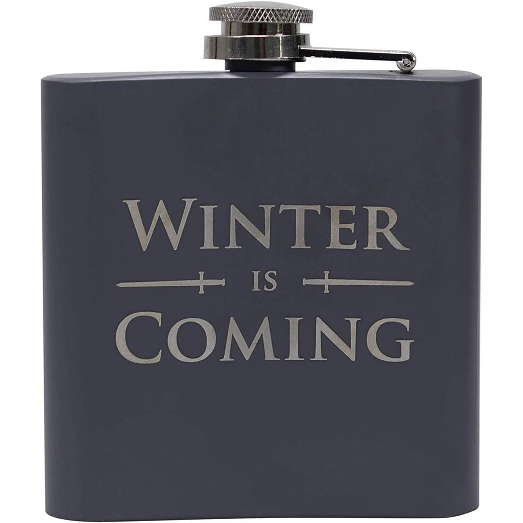 Game Of Thrones - 'Winter Is Coming' Hip Flask HALF MOON BAY Film & TV 5 Game Of Thrones - 'Winter Is Coming' Hip Flask HALF MOON BAY Film & TV