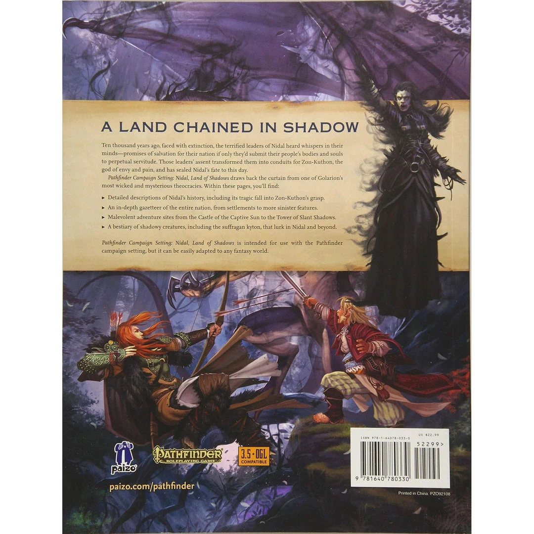 Pathfinder Campaign Setting: Nidal, Land Of Shadows Tabletop 5 Pathfinder Campaign Setting: Nidal, Land Of Shadows Tabletop