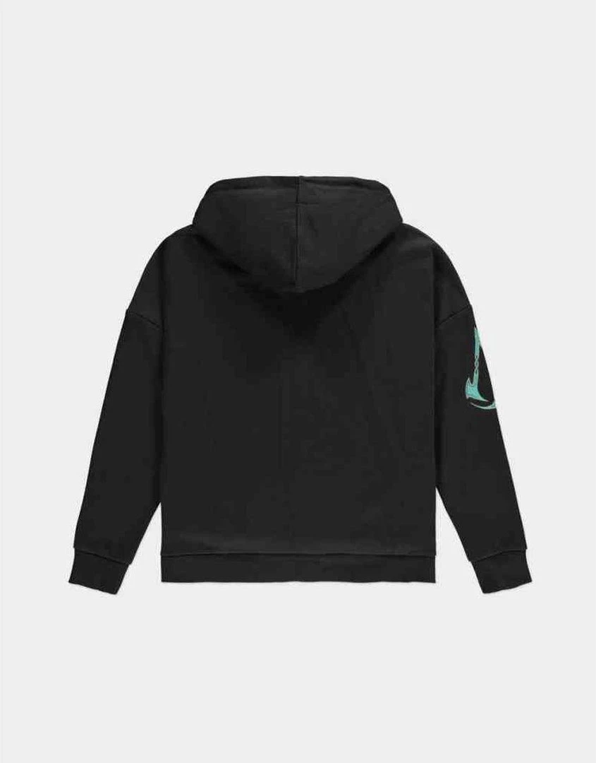 Assassin's Creed: Black Teddy Hood Face Logo Hoodie Gaming 4 Assassin's Creed: Black Teddy Hood Face Logo Hoodie Gaming