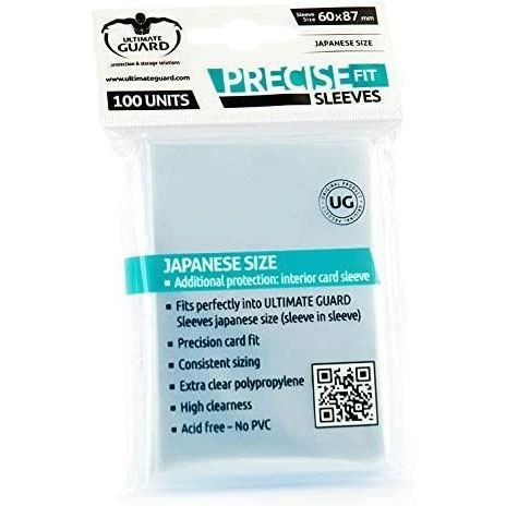 Tabletop Ultimate Guard Precise-Fit Card Sleeves Japanese Size - Transparent 4 Tabletop Ultimate Guard Precise-Fit Card Sleeves Japanese Size - Transparent