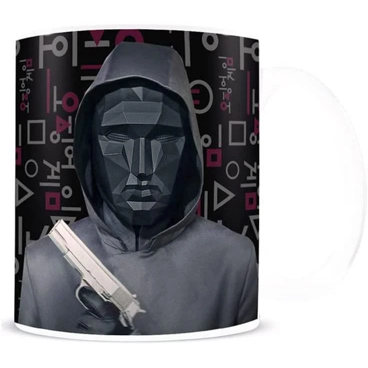 Squid Game Black Mask Mug Film & TV 4 Squid Game Black Mask Mug Film & TV