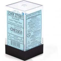 Chessex Borealis Icicle Light Blue Pol Tabletop 9 Chessex Borealis Icicle Light Blue Pol Tabletop