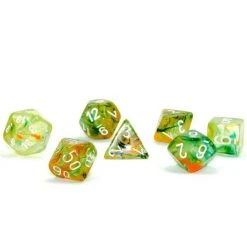 Chessex Nebula Spring/White 7-Die Set 9 Chessex Nebula Spring/White 7-Die Set