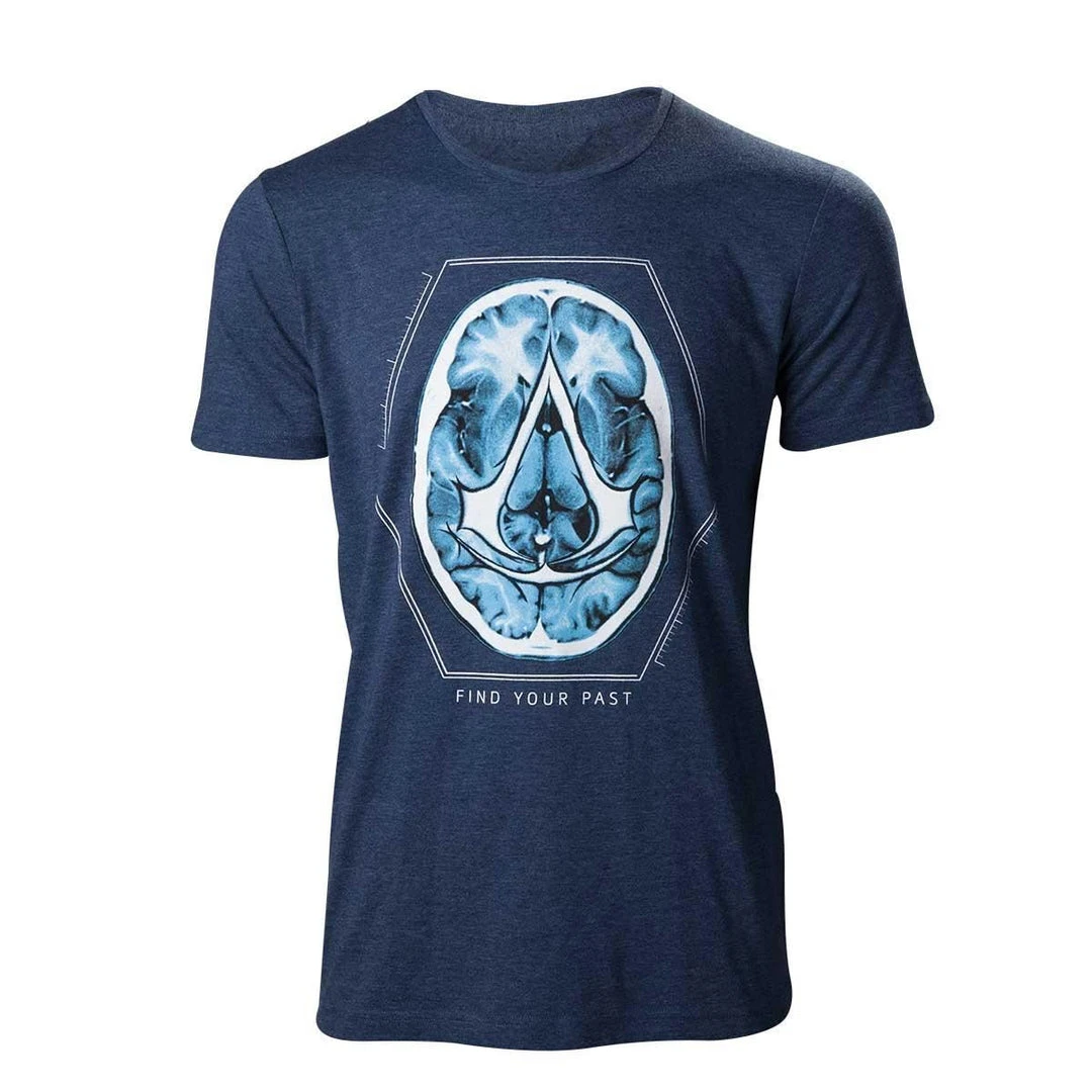 Geek-Aboo Assassins Creed - Find Your Past Brain T-Shirt Geek Gear 3 Geek-Aboo Assassins Creed - Find Your Past Brain T-Shirt Geek Gear