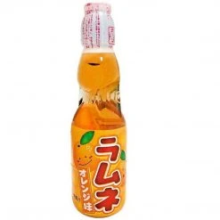 Hatakosen Ramune Soda 200ml - Orange Snacks & Drinks