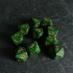 Chessex Speckled D10 Set Golden Recon Tabletop