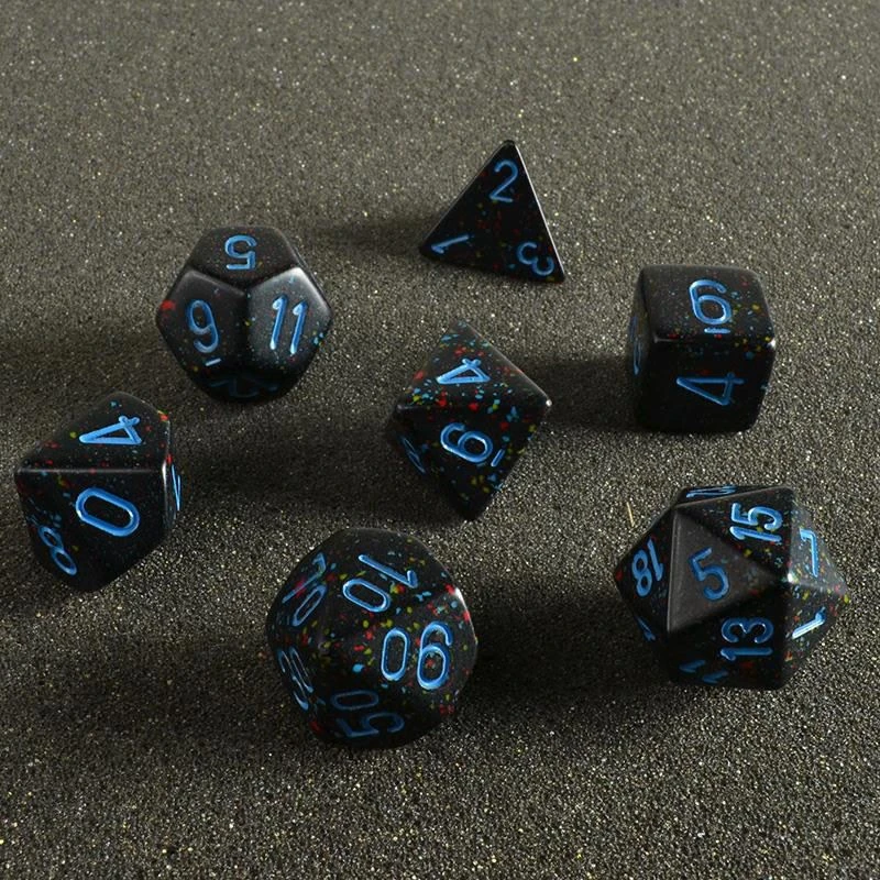 Chessex Speckled Poly 7 Set Blue Stars 3 Chessex Speckled Poly 7 Set Blue Stars