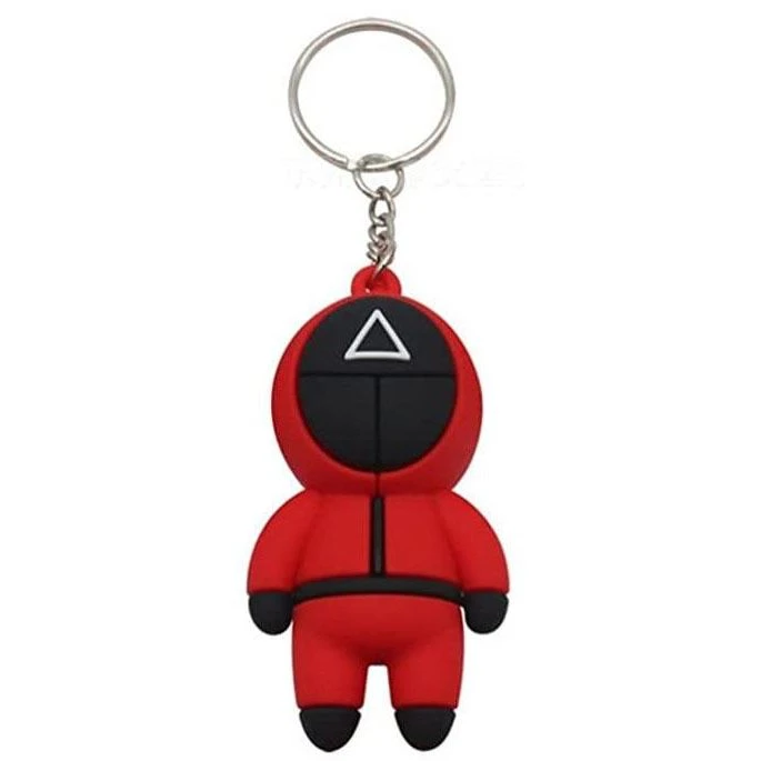 Squid Game Keychain: Triangle Guard 3 Squid Game Keychain: Triangle Guard