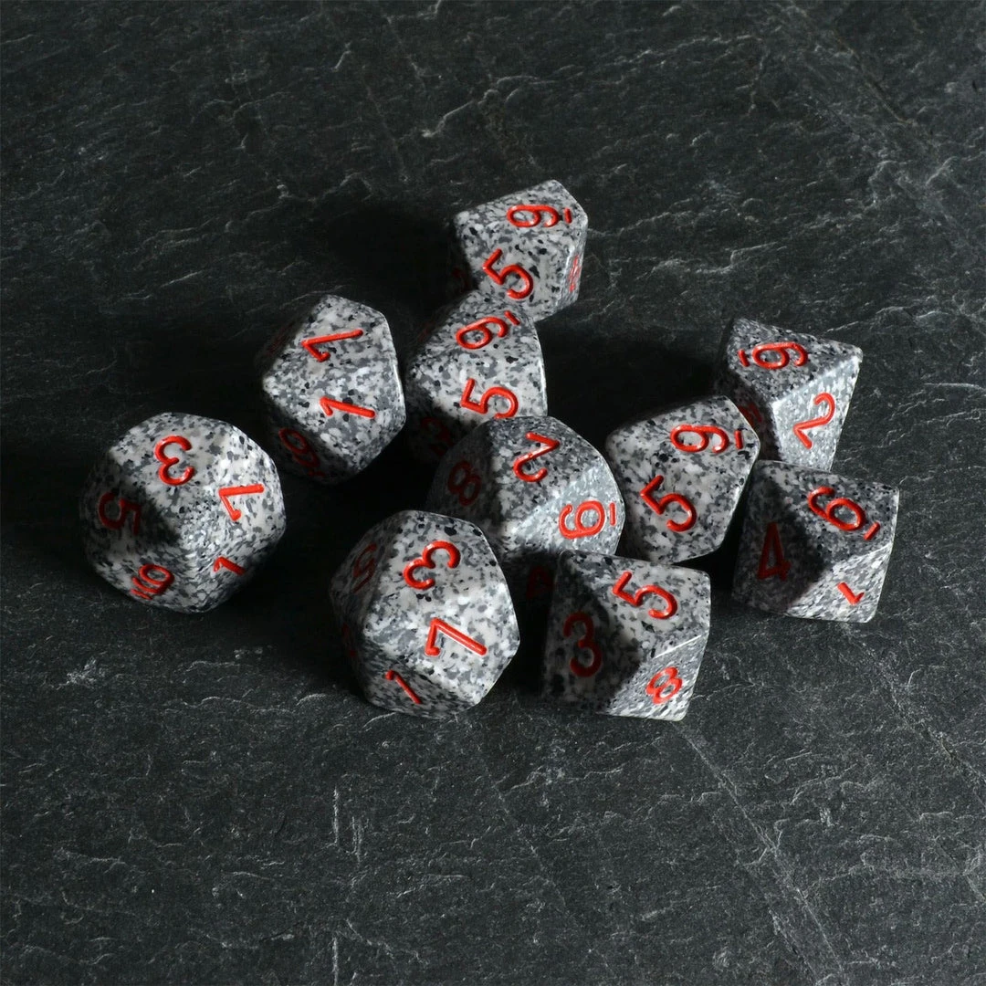 Chessex Speckled D10 Set Granite 4 Chessex Speckled D10 Set Granite