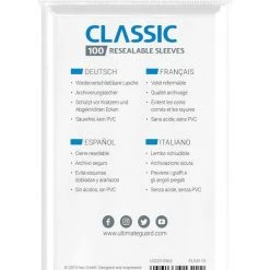 Ultimate Guard Classic Sleeves: Resealable Standard Size Transparent (100) Cards & Games 5 Ultimate Guard Classic Sleeves: Resealable Standard Size Transparent (100) Cards & Games